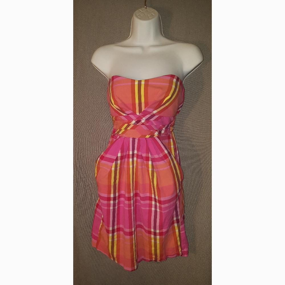 Teeze Me strapless dress with pockets size 7